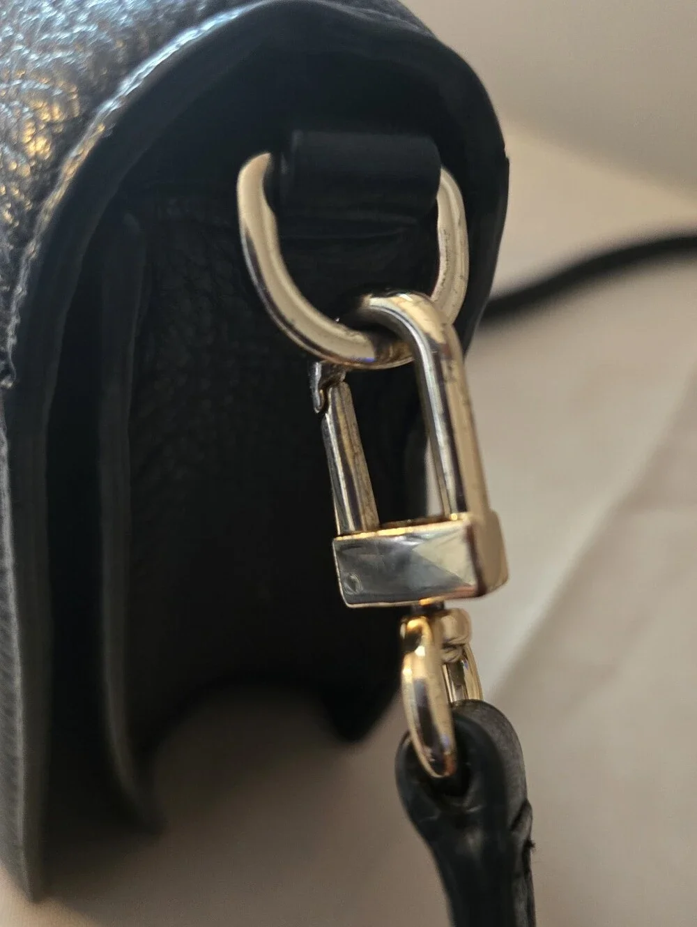 Tory Burch Bombe T Small Crossbody Bag in classic black.